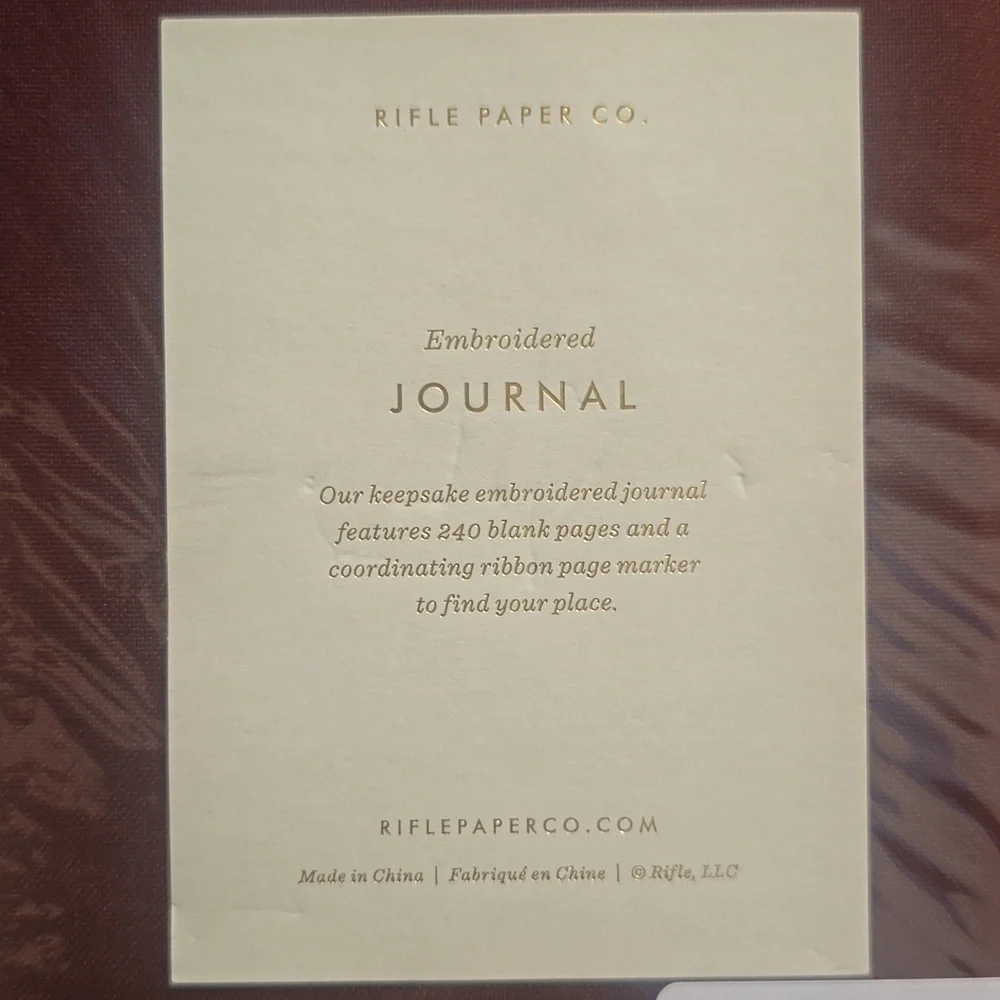 ❤️BUY 2 GET 1 FREE DEAL Mini Embroidered Floral Journal, Retail $26.00 USD